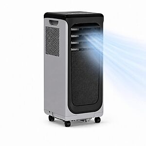 Coolblus Portable Air Conditioners 12000 BTU,Wi-Fi Smart Portable AC Unit for Room Up to 550 Sq.Ft,,Window Kit,Black-12000BTU-WIFI $259.99