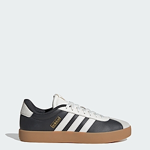 adidas Men's VL Court 3.0 Sneakers (Carbon/Core White/Gold Metallic) $24 + Free Shipping