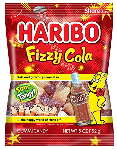 Haribo Gummi Candy,Fizzy Cola,5 Ounce