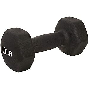 15.99 | 10-Lb Sunny Health & Fitness Neoprene Coated Hex Shaped Dumbbell (Pair) at Amazon