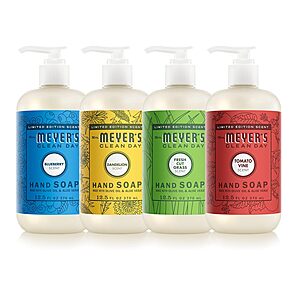 4-Pack 12.5-Oz Mrs.Meyer's Clean Day Summer Hand Soap Set $14.34 w/ S&S + Free Shipping w/ Prime or on $35