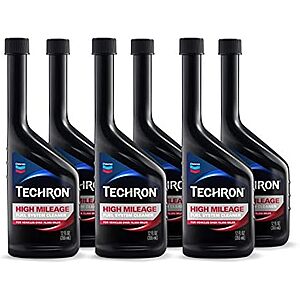 44.98* | 6-Pack 12-Oz Chevron Techron High Mileage Fuel System Cleaner at Amazon