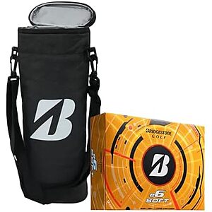 26.69 | 12-Pack Bridgestone e6 Soft Golf Balls & Golf Cooler Bag Bundle at Amazon