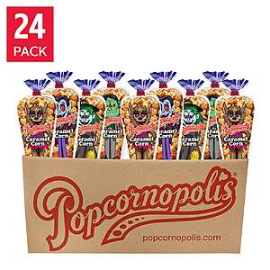Popcornopolis Halloween Monster 2.2 oz Caramel Corn Mini Cones,24 count $24.99 Free Shipping Costco.com