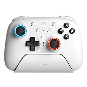 53.99* | 8Bitdo Ultimate 2 Bluetooth Controller for Switch/Switch 2 & Windows PC (White) at Amazon