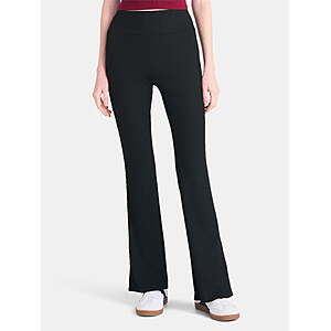 Select Walmart Stores:No Boundaries Women's Ribbed Flare Pants (Black) $1.90 [Limited Sizes