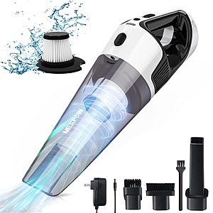 NEXPOW 10,000Pa Cordless Handheld Vacuum w/ LED Light $13.70