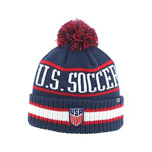 U.S.Men's Soccer Officially Licensed USMNT Youth Pom Beanie Freestyle $7 + Free Shipping w/ Prime or on $35