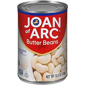 Joan of Arc Beans,Butter Beans,15.5 Ounce (Pack of 12)~$9.04 After Coupon & S&S @ Amazon
