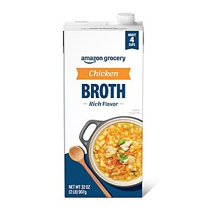 Prime Members:32-Oz Amazon Fresh Chicken or Beef Broth 4 for $4.05 + Free Shipping