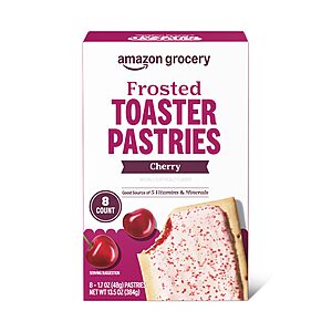 Select Accts:8-ct Amazon Grocery Frosted Toaster Pastries (Cherry) $1.10 w/ S&S