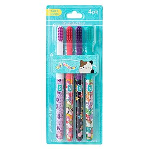 4-Pack Brush Buddies Squishmallows Soft Manual Toothbrushes $3.99 (.99 Each) + Free Shipping w/ Prime or on $35