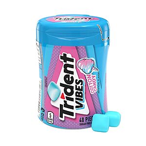 Select Accts:40-Pc Trident Vibes Sugar-Free Chewing Gum (2 Flavors) $2.60 w/ S&S