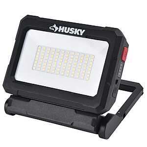 19.88 HOME DEPOT 2500 Lumens Dual Power Rechargeable Battery or Solar Powered LED Work Light Free Pick Up or delivery