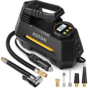 AstroAI AIRUN H 12V DC Tire Inflator / Air Compressor w/ 10ft Cord $20 @ Amazon