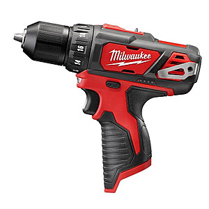Open Box Milwaukee M12 Subcompact 12-Volt Lithium-Ion 3/8 in.Cordless Drill/Driver 2407-20 (Bare Tool) + Free Shipping $41.40