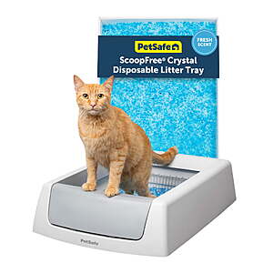 PetSafe ScoopFree Crystal Classic Self-Cleaning Cat Litter Box,Unbeatable Odor Control,Gray $99