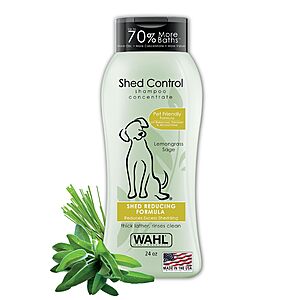 6.97:Wahl USA Shed Control Pet Shampoo,Lemongrass & Sage,24 oz