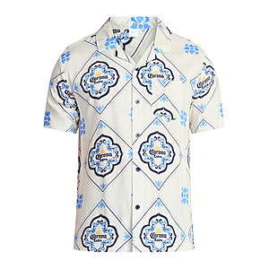Corona Men's & Big Men's Graphic Button-Up Shirt (2 Colors,Select Sizes) from $3.90