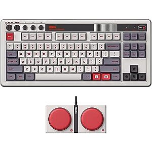 50.99* | 8BitDo Retro 87-Key Mechanical Keyboard w/ Bluetooth,2.4GHz & USB-C (N Edition) at Amazon