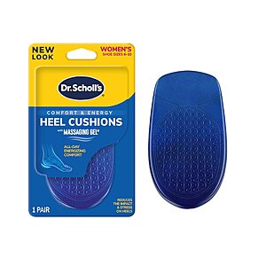 Dr.Scholl's Massaging Gel Advanced Heel Cushions:Women's Sizes 6-10 $4.02,Men's Sizes 8-14 $4.77 w/ S&S + Free Shipping w/ Prime or on $35
