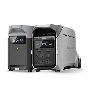 EF ECOFLOW 7696Wh Power Station:DELTA Pro 3 with DELTA Pro Extra Battery $3899