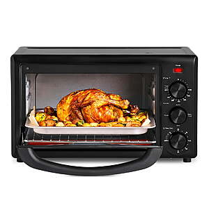 Dash 23L Air Fryer Toaster Oven with Aircrisp Technology,6-Slice Capacity,Black - $54.98