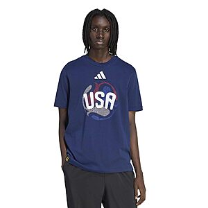 adidas Men's FIFA World Cup 2026 T-Shirt,USA/Team Navy Blue,Large $30