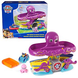 2.5" Paw Patrol Pup Squad Octopus Rescue Playset $7.17 + Free Shipping w/ Prime or on orders over $35