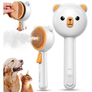3-in-1 Cat Steam Brush w/ Dual-Speed Spray & Self-Cleaning Release Button (2 colors) $9.97 + Free Shipping w/ Prime or on $35