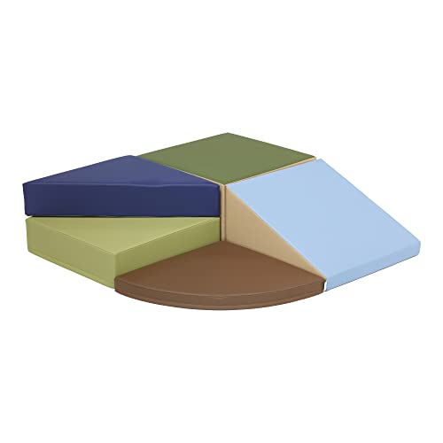 ECR4Kids SoftZone Tiny Twistin...er Playset,Earthtone,5-Piece