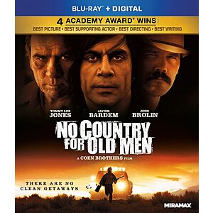 No Country For Old Men (Blu-ray + Digital) $7.50