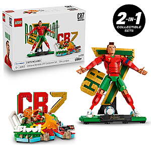 1,344-Piece LEGO Editions Cristiano Ronaldo Collector's Set (66823) + $5 Walmart Cash $45 + Free Shipping
