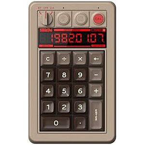 Prime] $35.99* | 8BitDo Retro 18 Wireless Mechanical Numpad for Windows & Android (C64 Edition) at Amazon