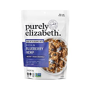 12-Oz Purely Elizabeth Ancient Grain Granola (Blueberry Hemp) $4.34 w/ S&S + Free Shipping w/ Prime or on $35