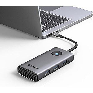 ORICO 6-in-1 USB-C Docking Station (w/ 4K@30Hz HDMI,100W PD,3 USB-A & 1 USB-C Ports) $8.55 & More + Free Shipping w/ Prime