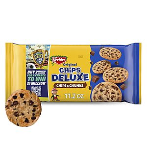 Keebler Chips Deluxe Fudgy Chocolate Chip Cookies with Chunks of Keebler Fudge 11.2 oz~$2.98 @ Amazon