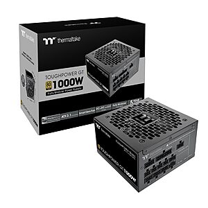 Thermaltake Toughpower GT 1000W ATX 3.1 Native PCIe 5.1 12V-2x6 Full Modular PSU $100 + Free Shipping