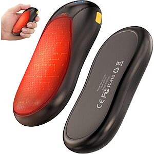 2-Pack JIJ Rechargeable Electric Hand Warmers (Black) $9.99 + Free Shipping w/ Prime or on $35+