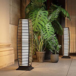 Grand patio Outdoor Floor Lamp Solar Powered Lantern $67.99