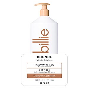 18-Oz Billie Body Lotion (4 Scents) $4.49 w/ S&S + Free Shipping w/ Prime or on $35
