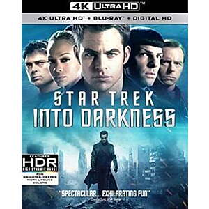 Star Trek Into Darkness 4K,Blu-ray + Digital $10.26