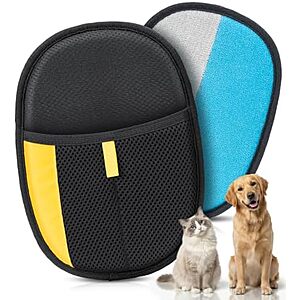NEW] $9.59 | Pet Hair Removal Glove for Cat & Dog at Amazon