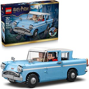 868-Piece LEGO Harry Potter Enchanted Flying Ford Anglia Car Building Toy w/ Harry,Ron & Hedwig Minifigures $71.22 + Free Shipping