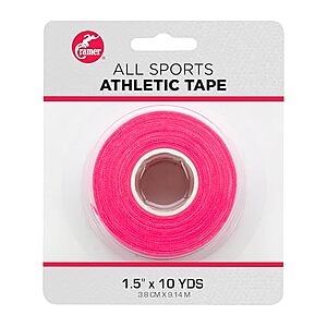 SnS] $4.97 | Cramer Team Color Athletic Tape,1.5" x 10 Yards Pink at Amazon