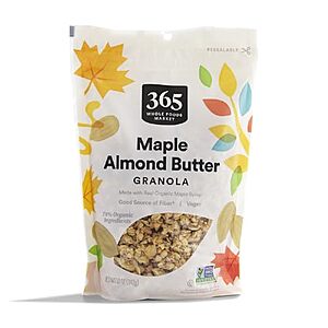 SnS] $3.23* | 12-Oz 365 by Whole Foods Market Maple Almond Butter Granola at Amazon