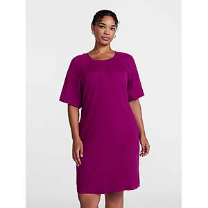 Scenario Women's and Women's Plus Mini Dress with Short Raglan Sleeves $5.16