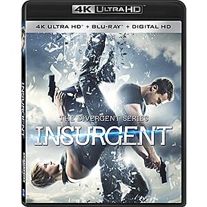 The Divergent Series:Insurgent [4K Ultra HD + Blu-ray + Digital HD] $13.72 Amazon or Walmart.com