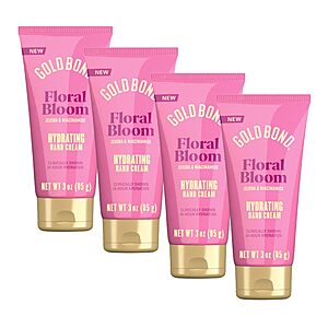 4-Pack 3-Oz Gold Bond Hydrating Hand Cream (Floral Bloom or Citrus Pop) $11.97 w/ S&S + Free Shipping w/ Prime or on $35