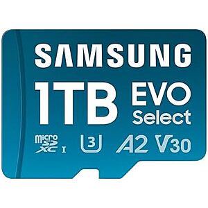 1TB Samsung EVO Select microSDXC Card w/ SD Adapter $70 + Free Shipping